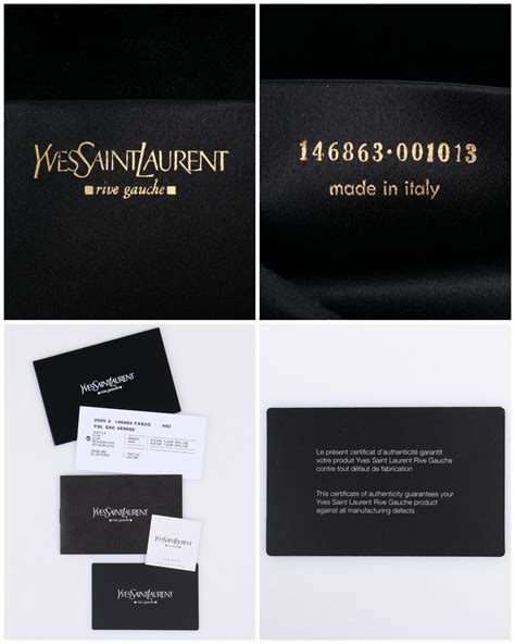 ysl certificate of authenticity